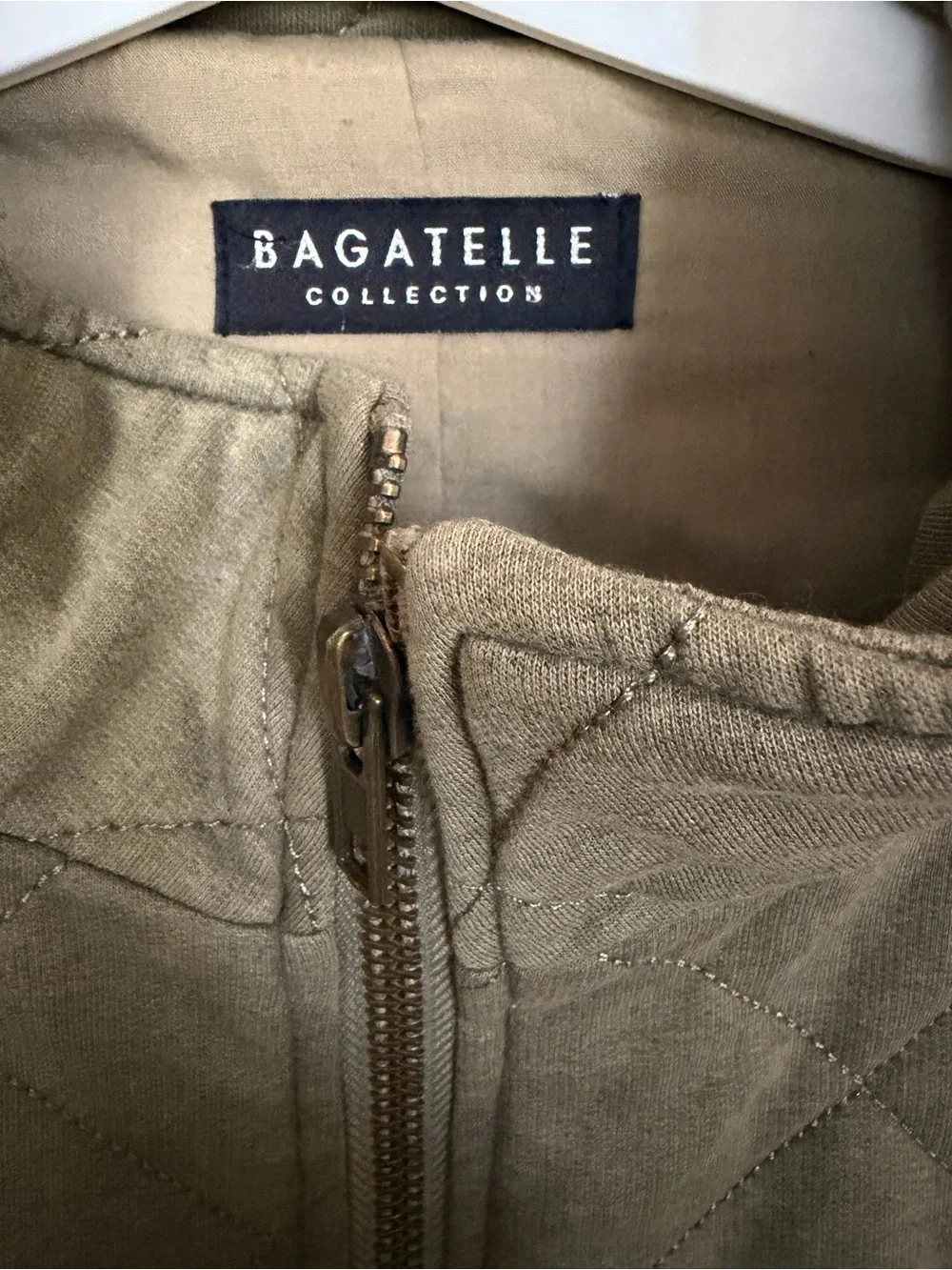 Bagatelle Quilted Olive Green Women’s Jacket